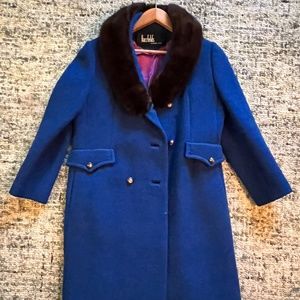 Vintage Blue Wool Coat